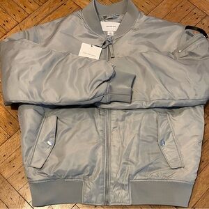 Calvin Klein Jeans Light Gray Bomber Jacket